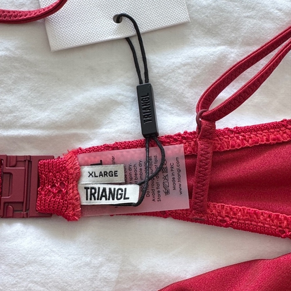 Triangl Pasha Maia red size XL BNWT - Picture 3 of 6